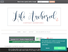 Tablet Screenshot of lifeanchored.com